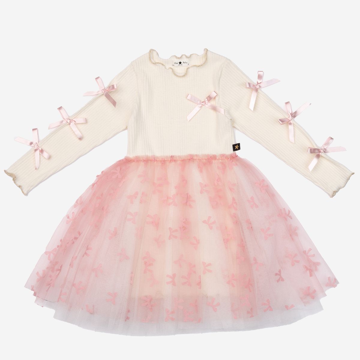 Pink Bow Ribbon Tutu Dress