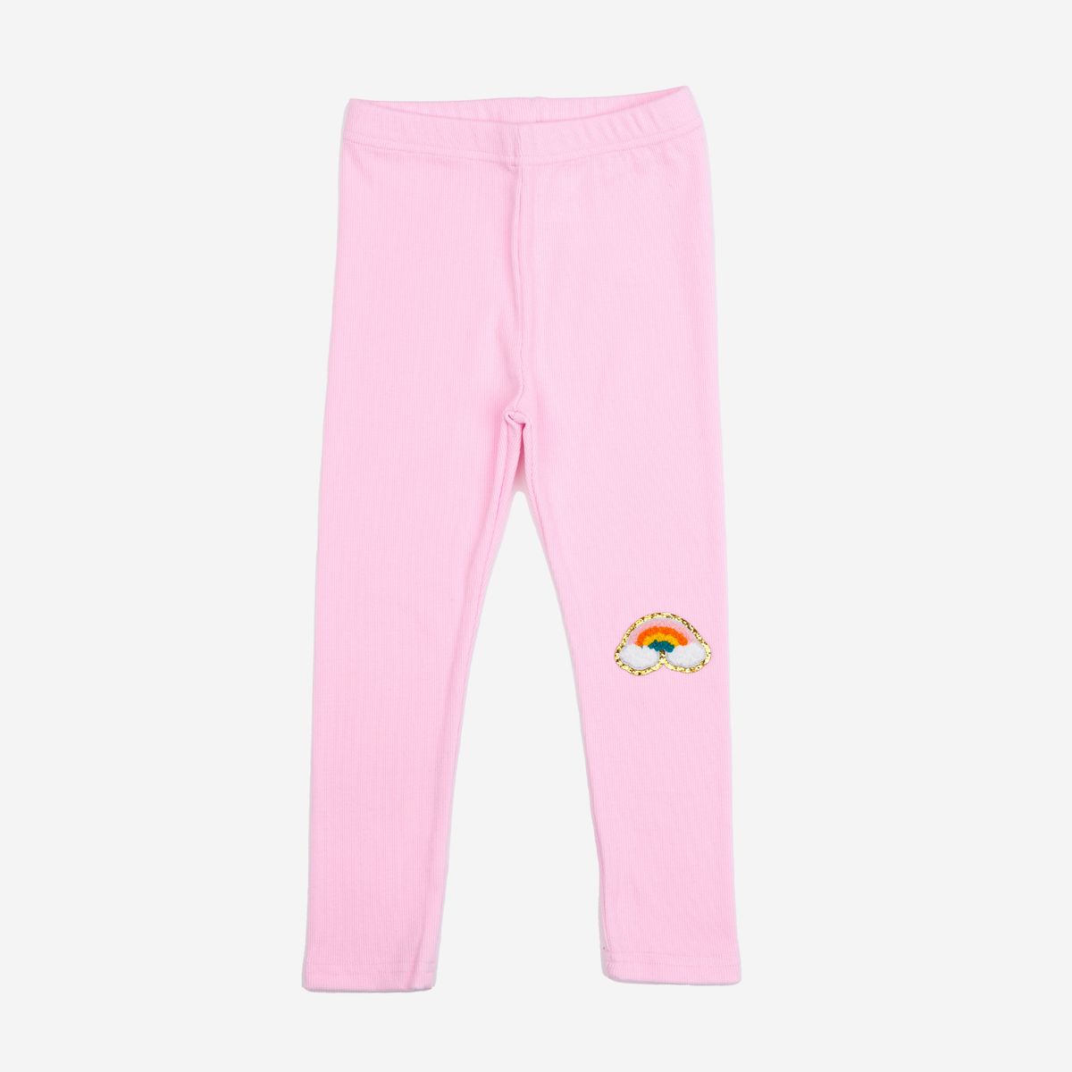 Pink Rainbow Patch Leggings