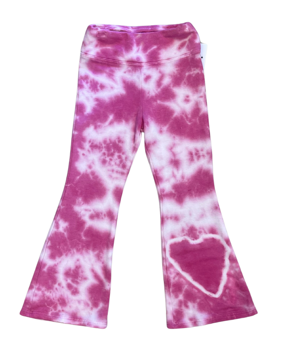 Pink Tie Dye Flare Legging