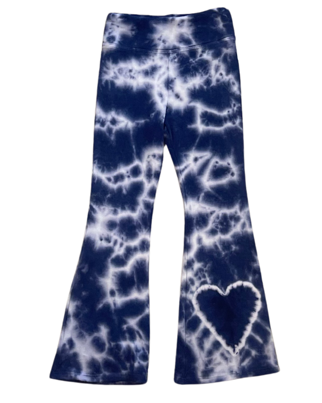 Navy Tie Dye Flare Legging