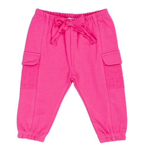 HOT PINK STRETCH FLEECE PANTS