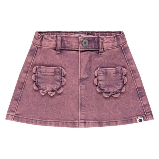 GIRLS COLORED DENIM SKIRT