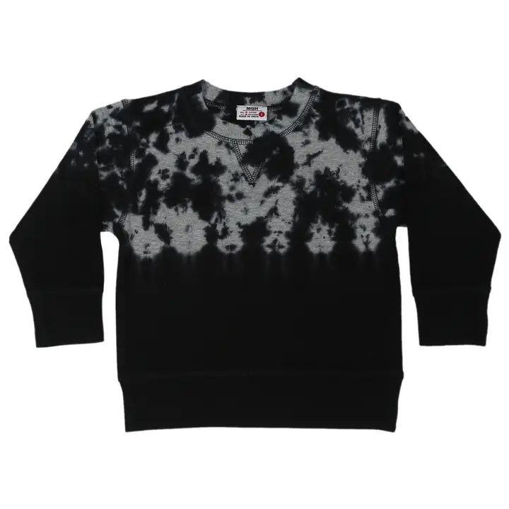 Engineer Tie Dye Crew - Black
