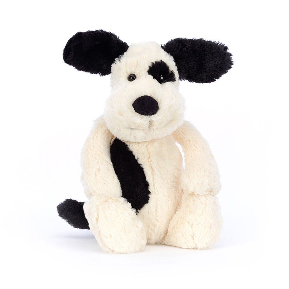 ぬいぐるみ  Medium Bashful Mutt Puppy Bashful Black & Cream Puppy Medium – My Darling Jeans