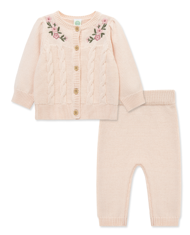 Floral Swag Sweater Set