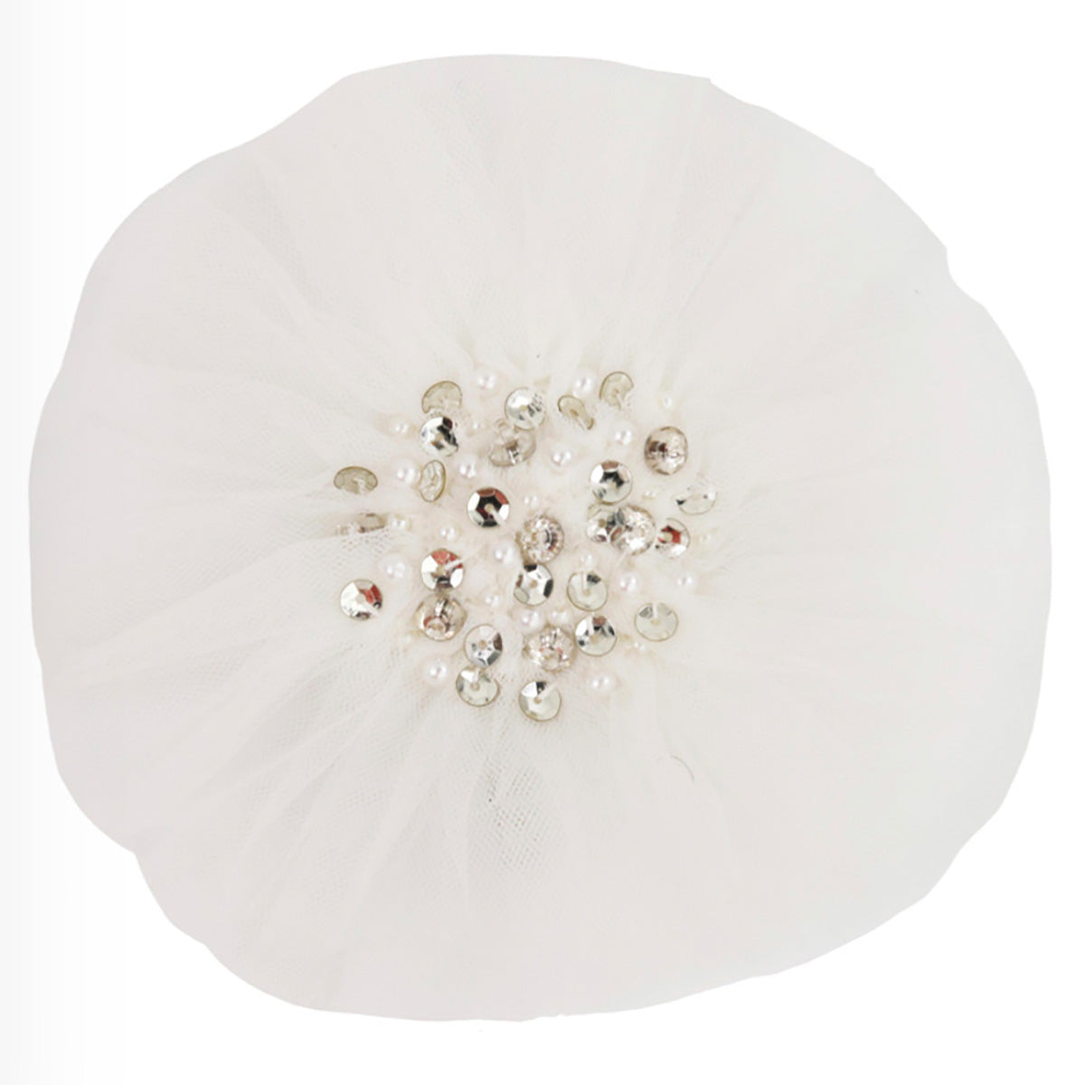 White Tulle Hairclip