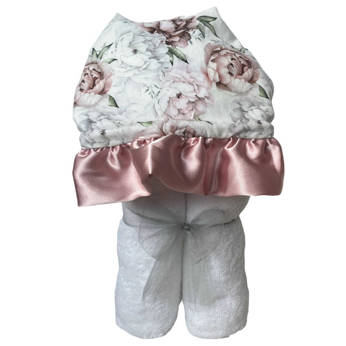 Floral Dreams Plush Hooded Towel