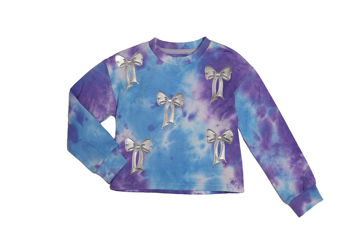 Purple Bow Sweatshirt