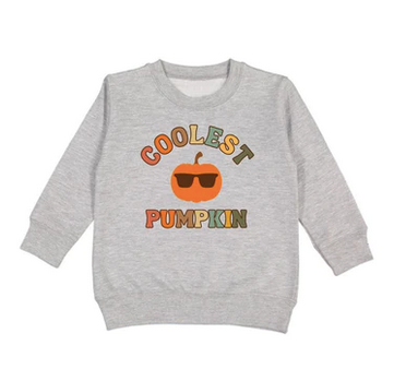 Coolest Pumpkin Sweatshirt- Gray