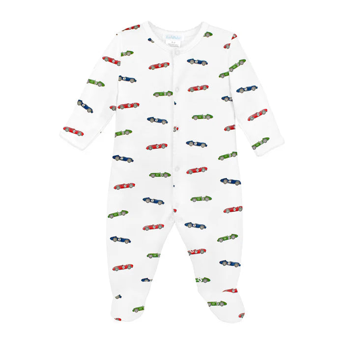 Vintage Racing Cars Zipper Footie