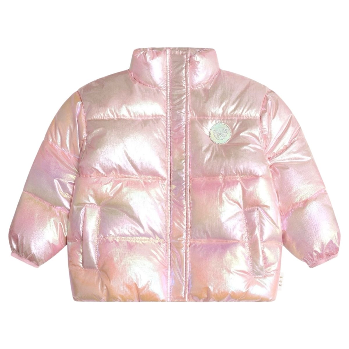 Iridescent Pink Puffer Jacket
