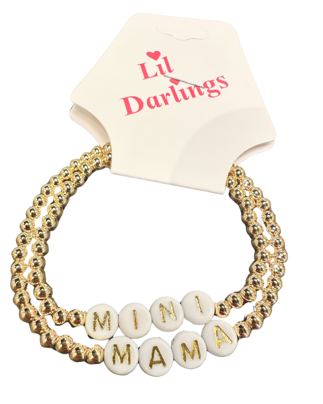 Mama and Mini Gold Bracelet Set