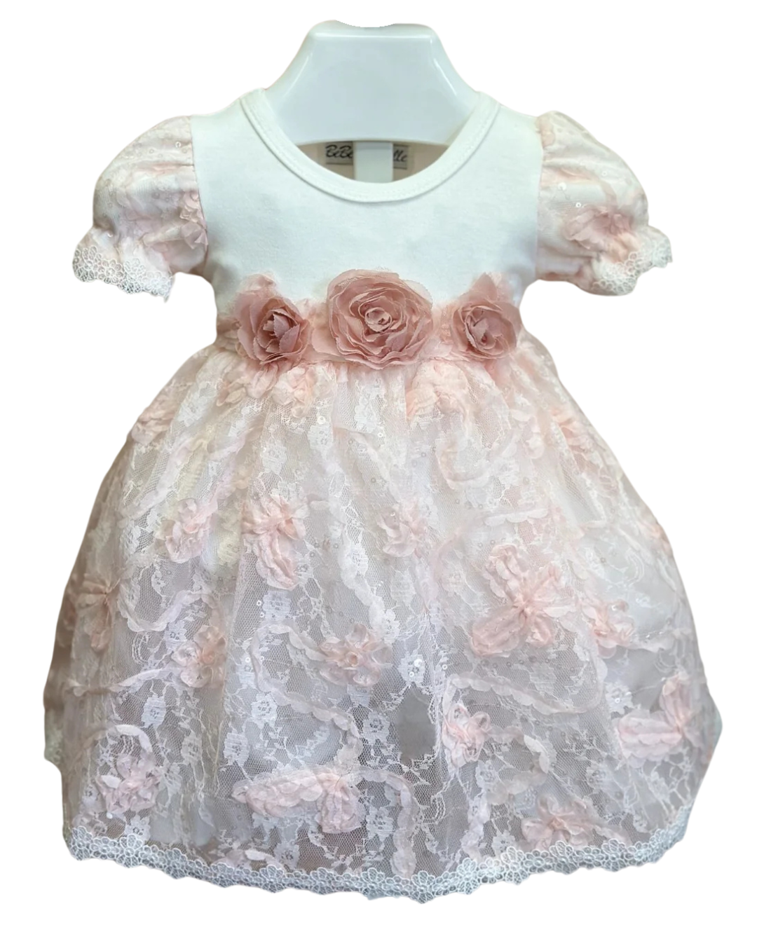 Pink Lace Romper/Dress