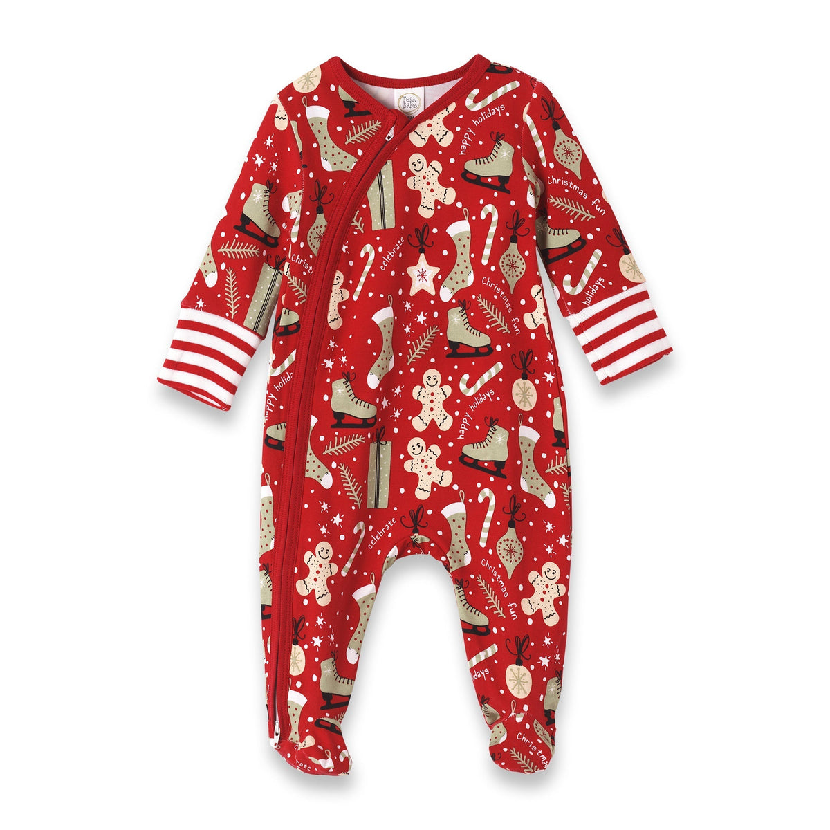 Christmas Joy Zipper Romper