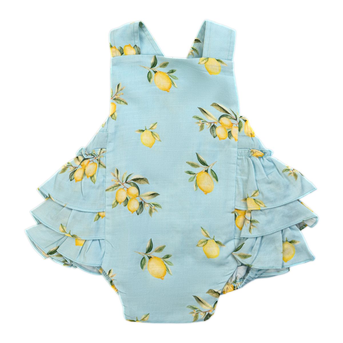 Cathy Bubble Blue with Lemons