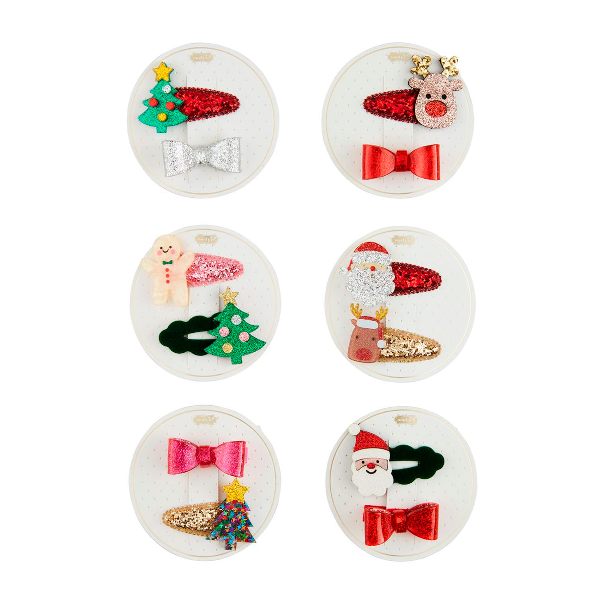 Christmas Hair Clips Set