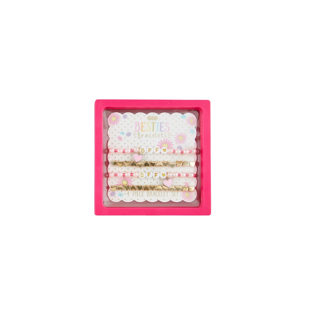 Hearts BFF Beaded Bracelet