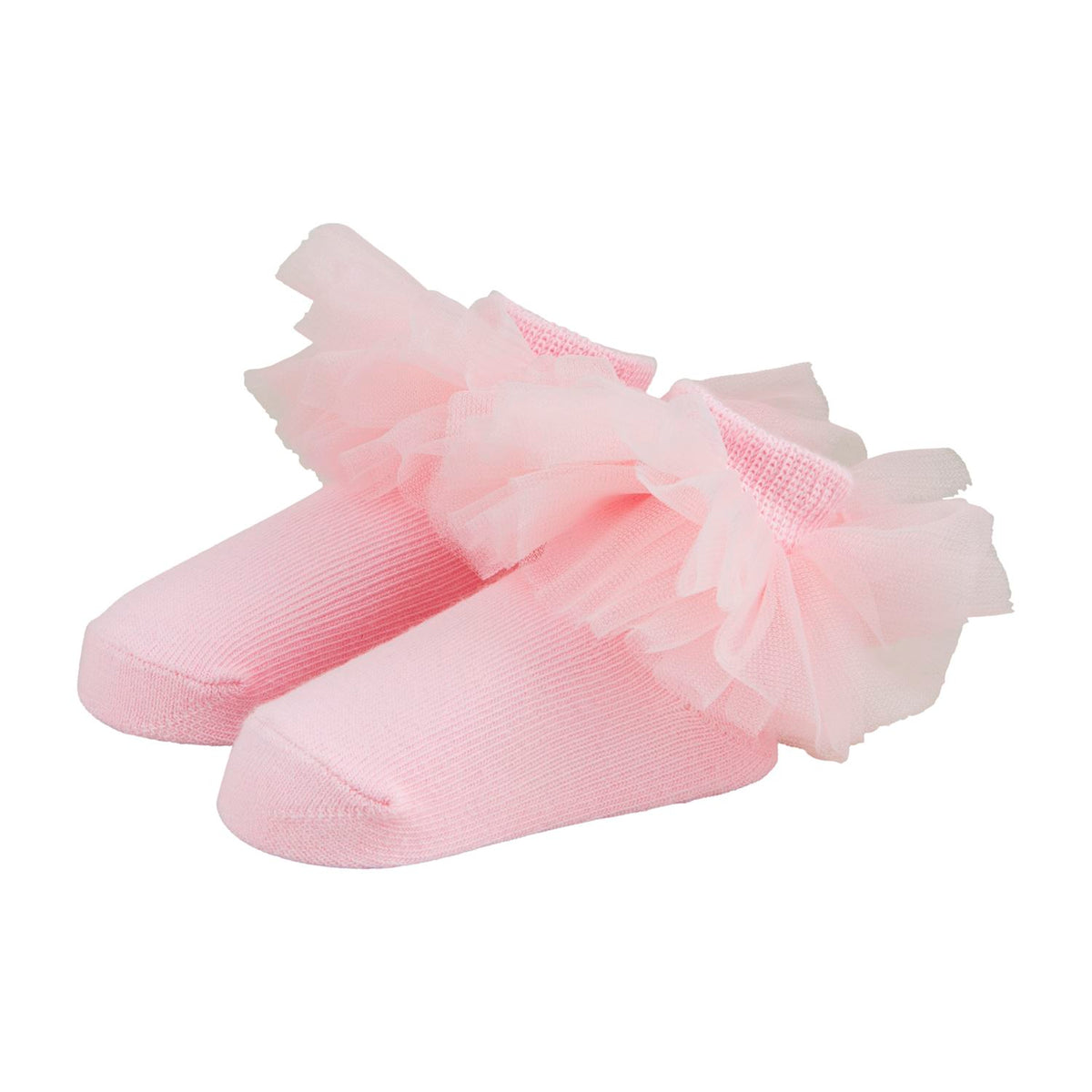 Solid Pink Tutu Socks