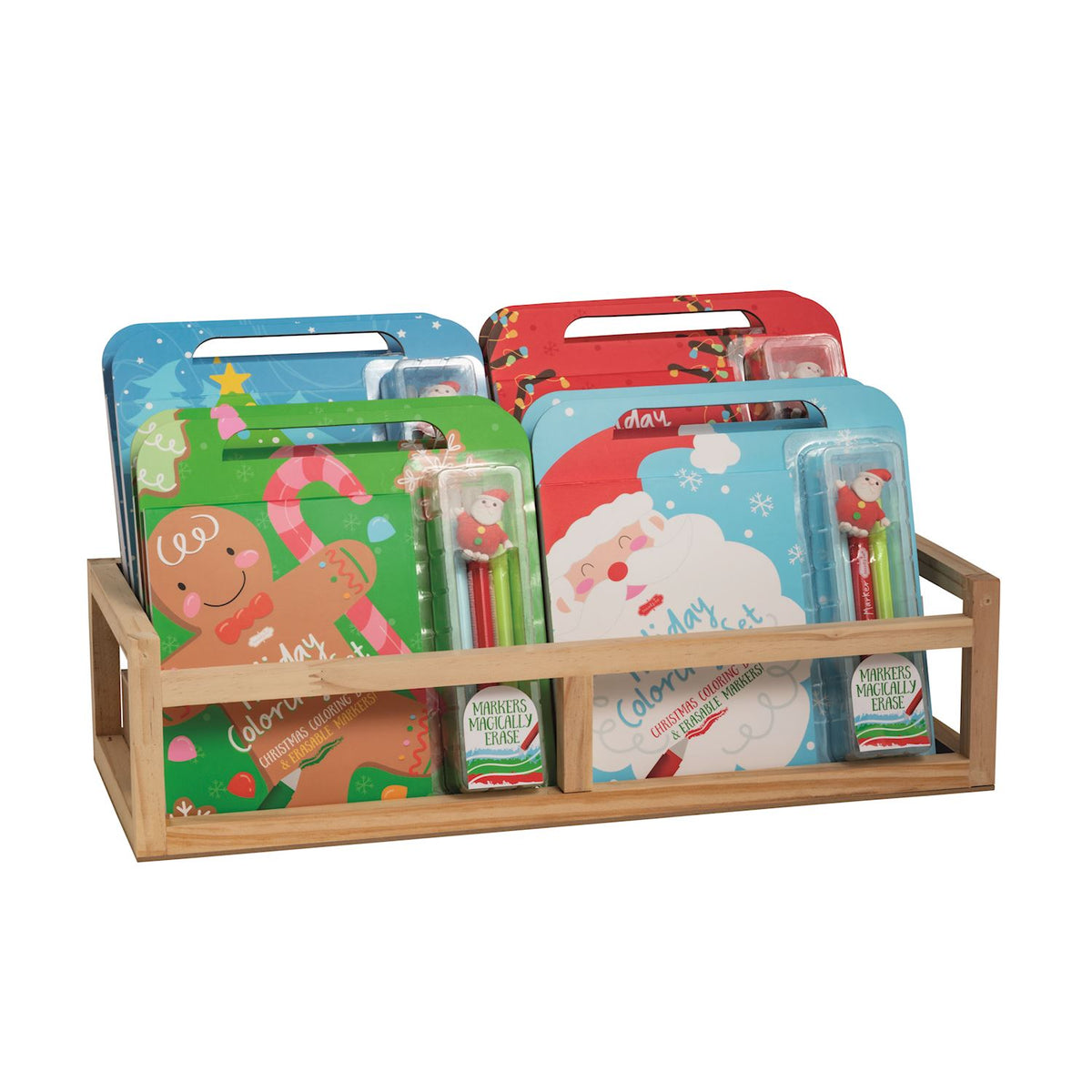 Holiday Coloring Book and Erasable Marker Set