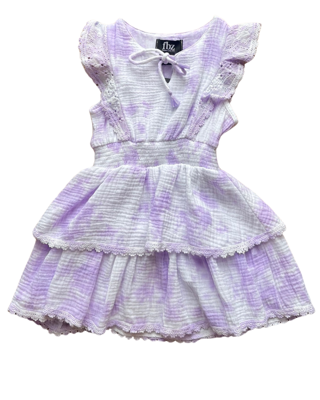 Purple Tie Dye Cheese Cloth Dress