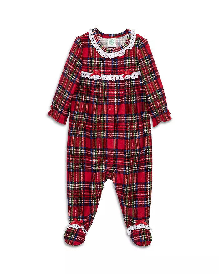 Girl Plaid Footie