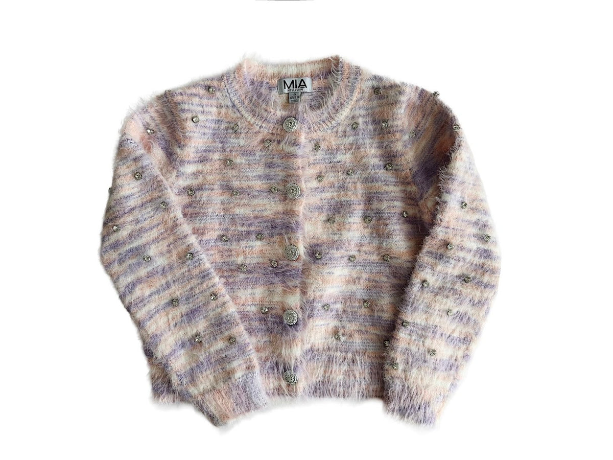 Ombre Fuzzy Cardigan