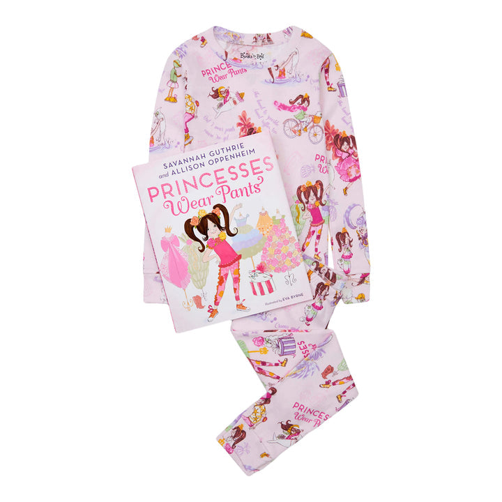 Princesses Wear Pants Pajama Set- Flat Pack w/Book