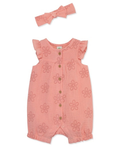 Eyelet Romper-Headband
