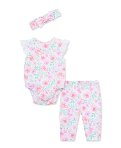 floral wash bsuit pant