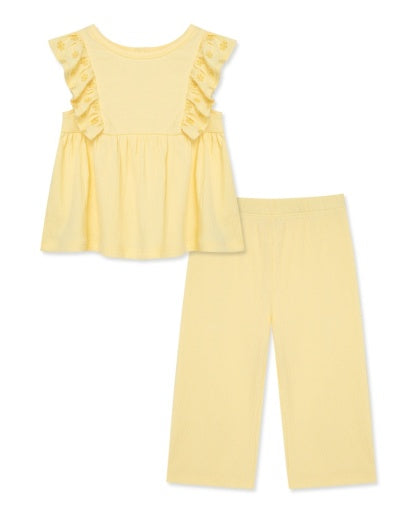yellow 2pc pant set