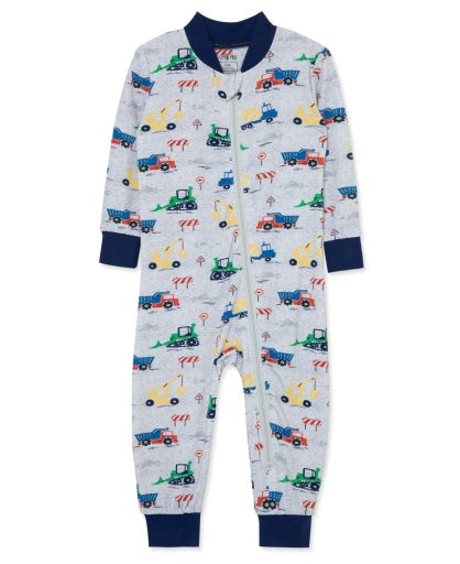 construction zip front