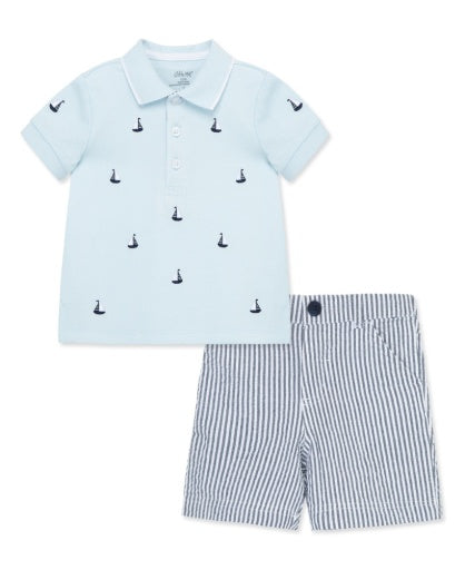 Sailboat Polo Short Set