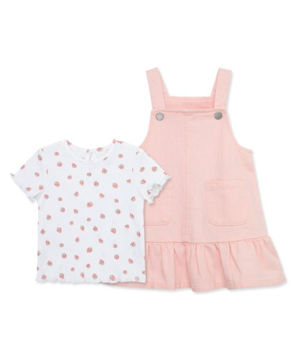 Strawberry Woven Jumper Set