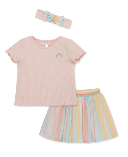 Stripe Fashion Skort Set