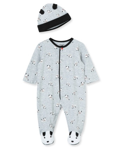 Dalmatian Footie and Hat