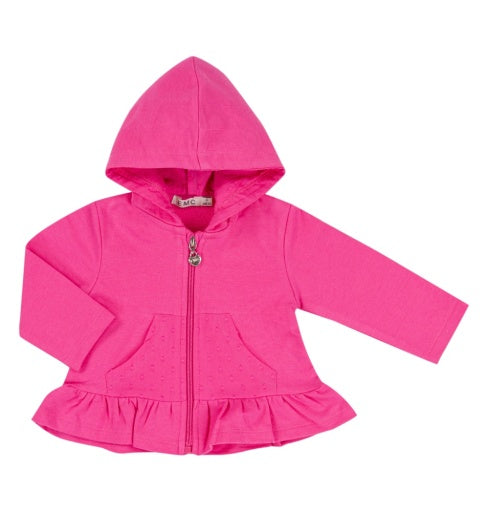 STRETCH FLEECE ZIPPED HOODIE