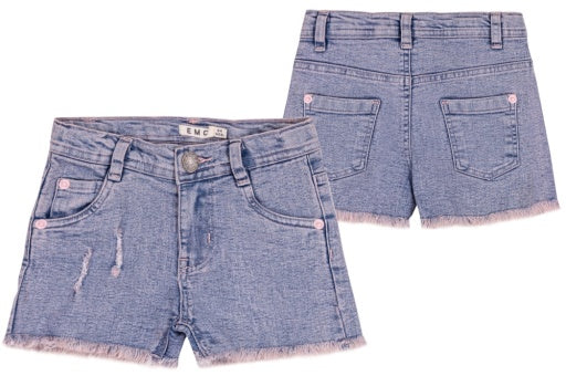 STRETCH DENIM SHORTS