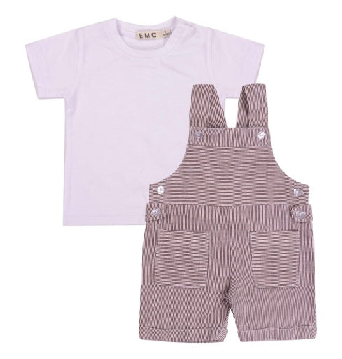 STRETCH JERSEY AND LINEN SET