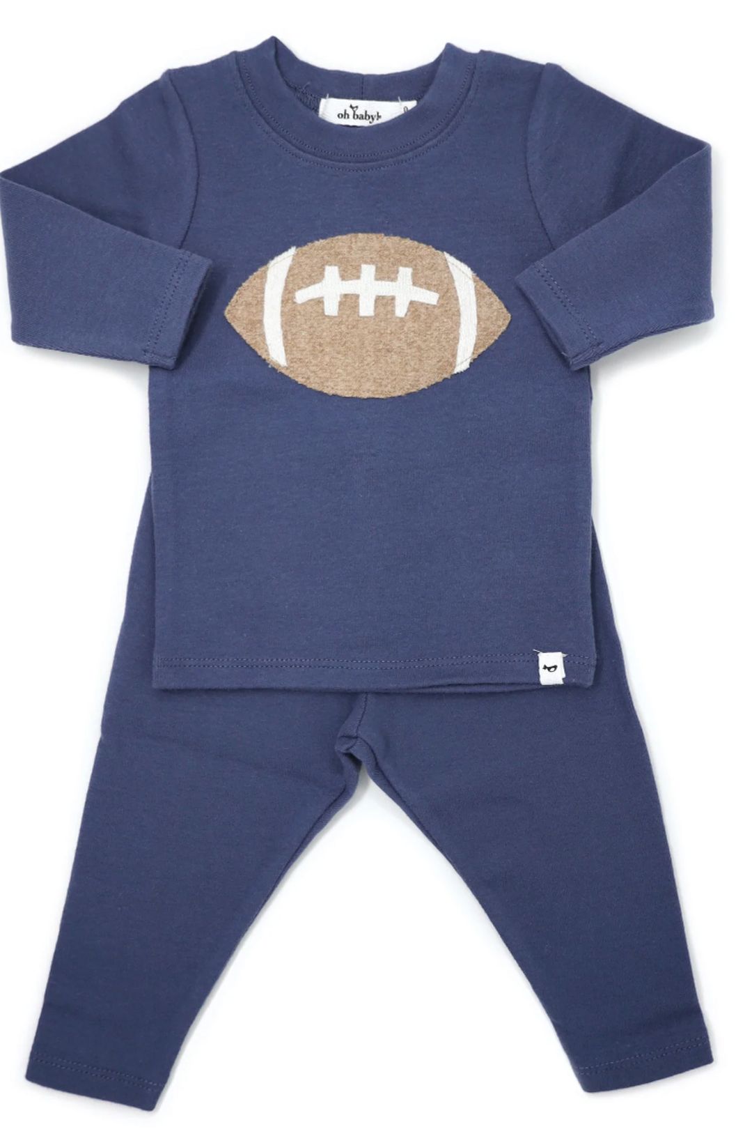 Football L/S 2PC Set-Denim