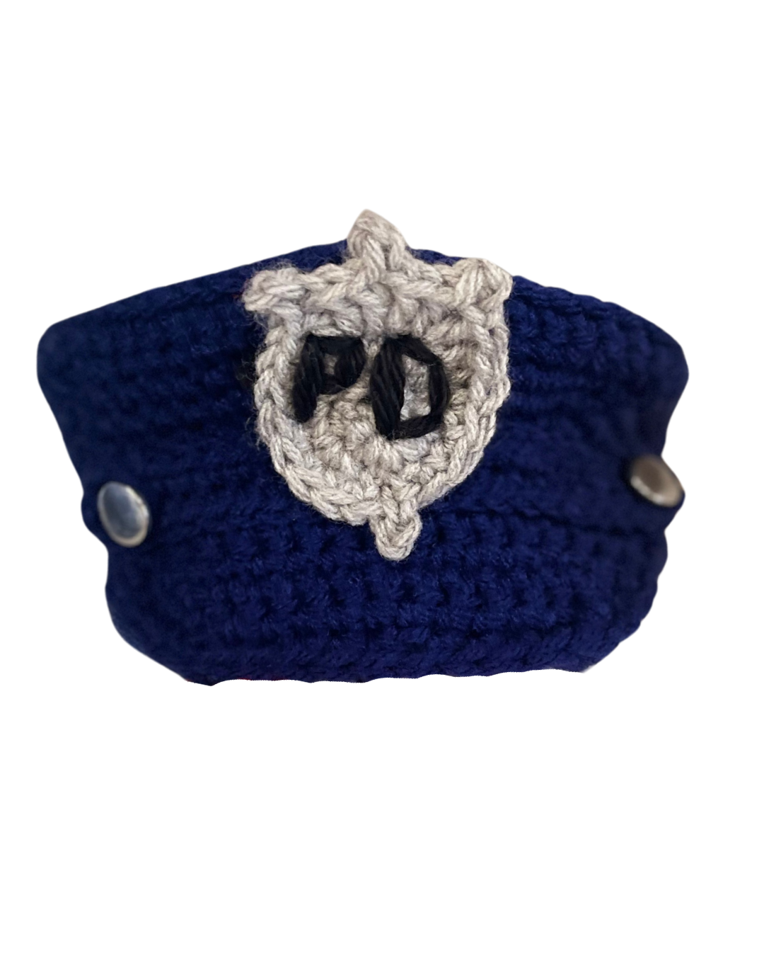 Crochet Police Baby Hat- Blue