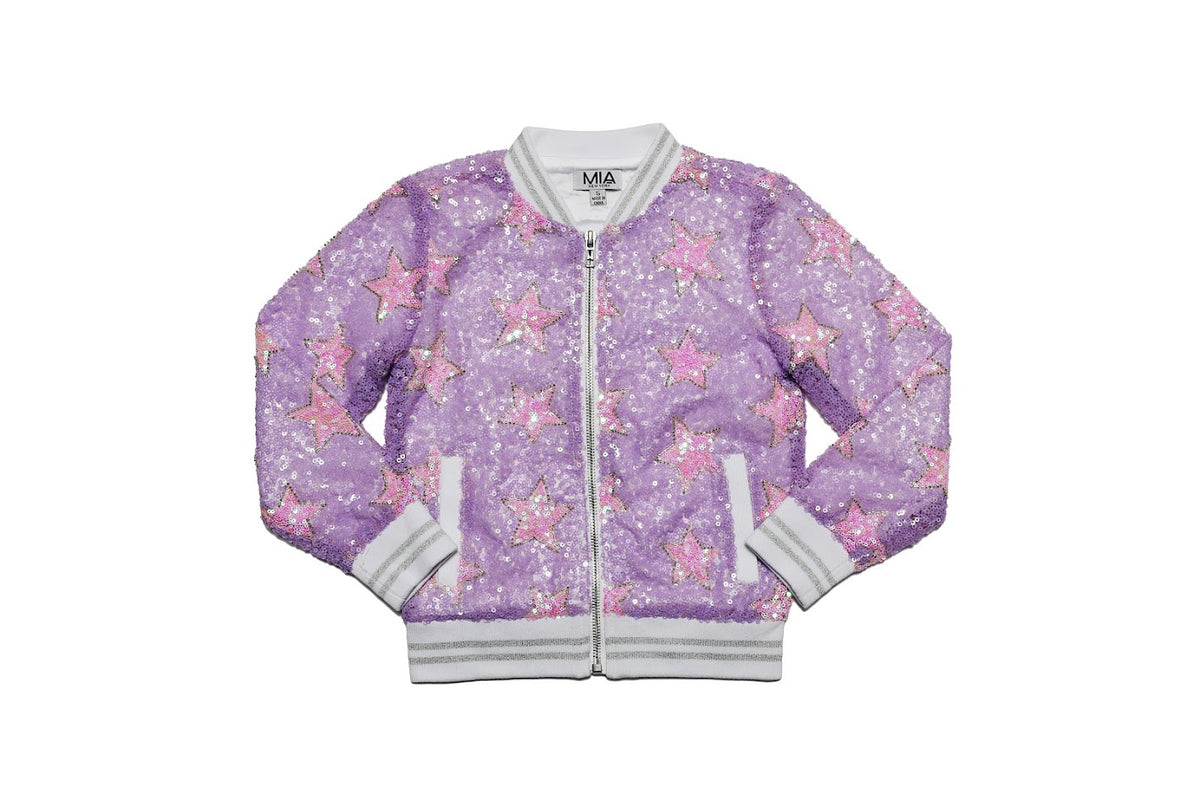 Purple Sequin Star Jacket