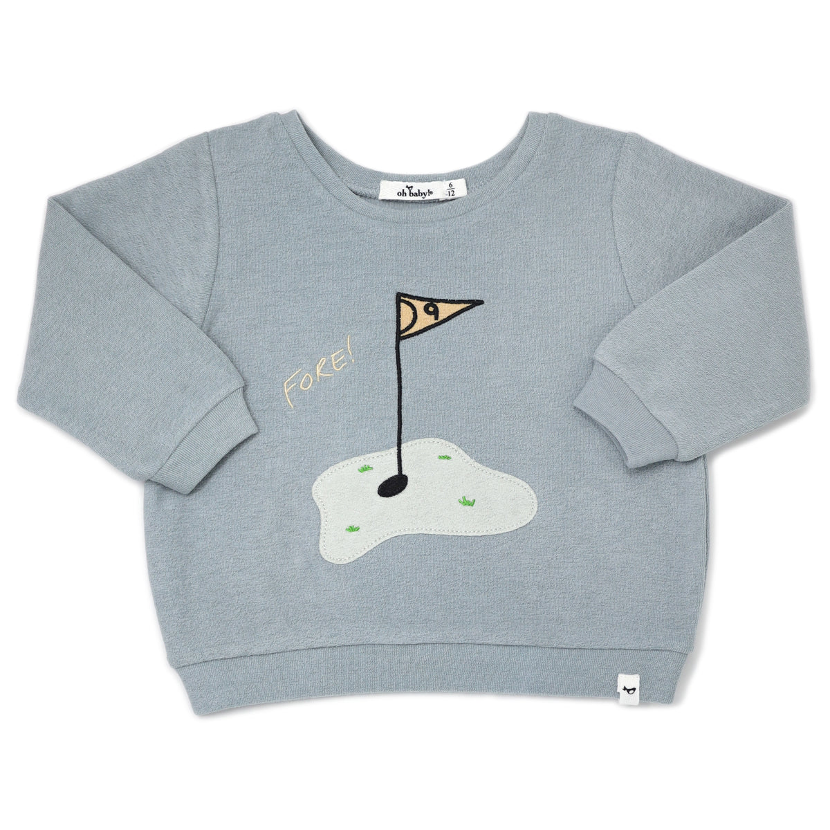 Golf FORE! Terry Appl Terry Brooklyn Boxy Sweatshirt -MIST