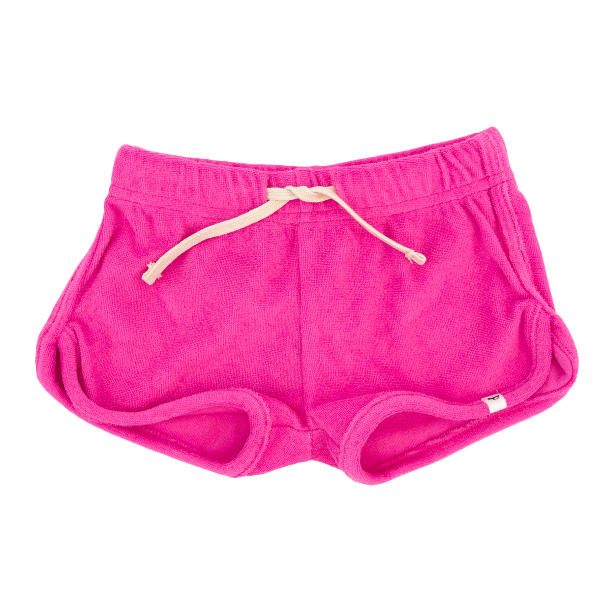 Drawstring Shorter Terry Track Short- Cotton Candy