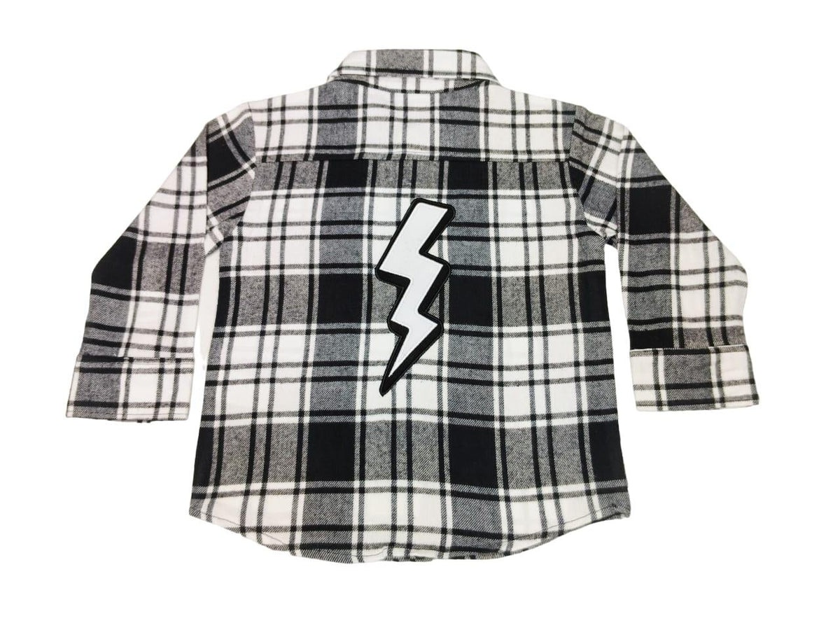 Bolt Flannel- Black