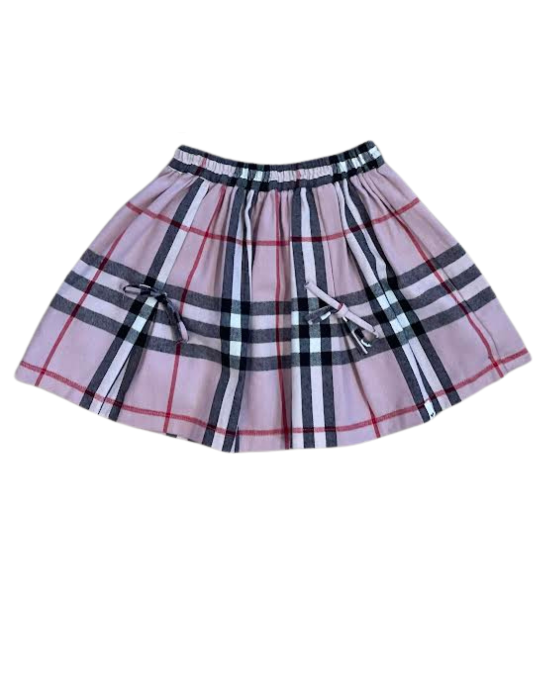 Pink London Tartan Bows Pippa Skirt