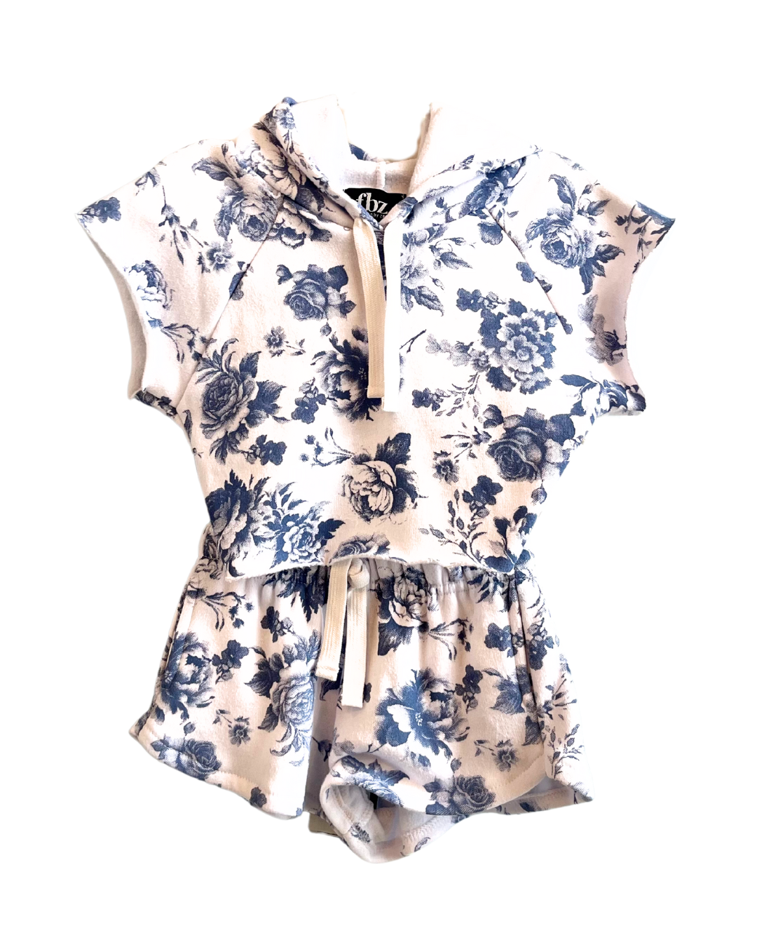 Blue Toile Short