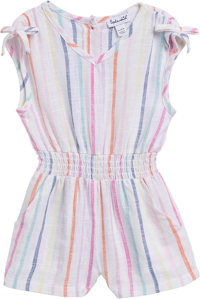 Venice Beach Romper- Beach Stripe