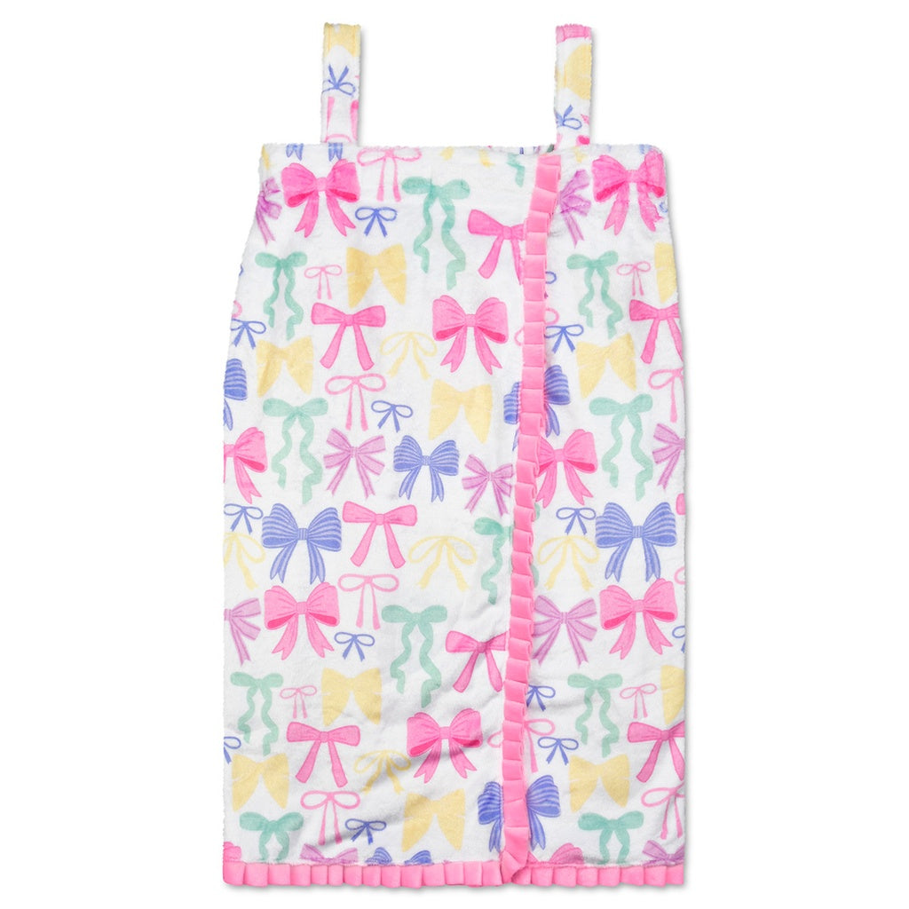 Pretty Bows Plush Spa Wrap X-Small/Small (4- 8)