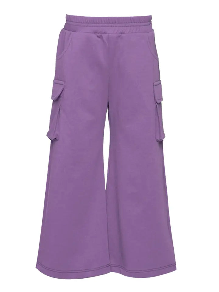 Lavender Wide Leg Cargo Pant