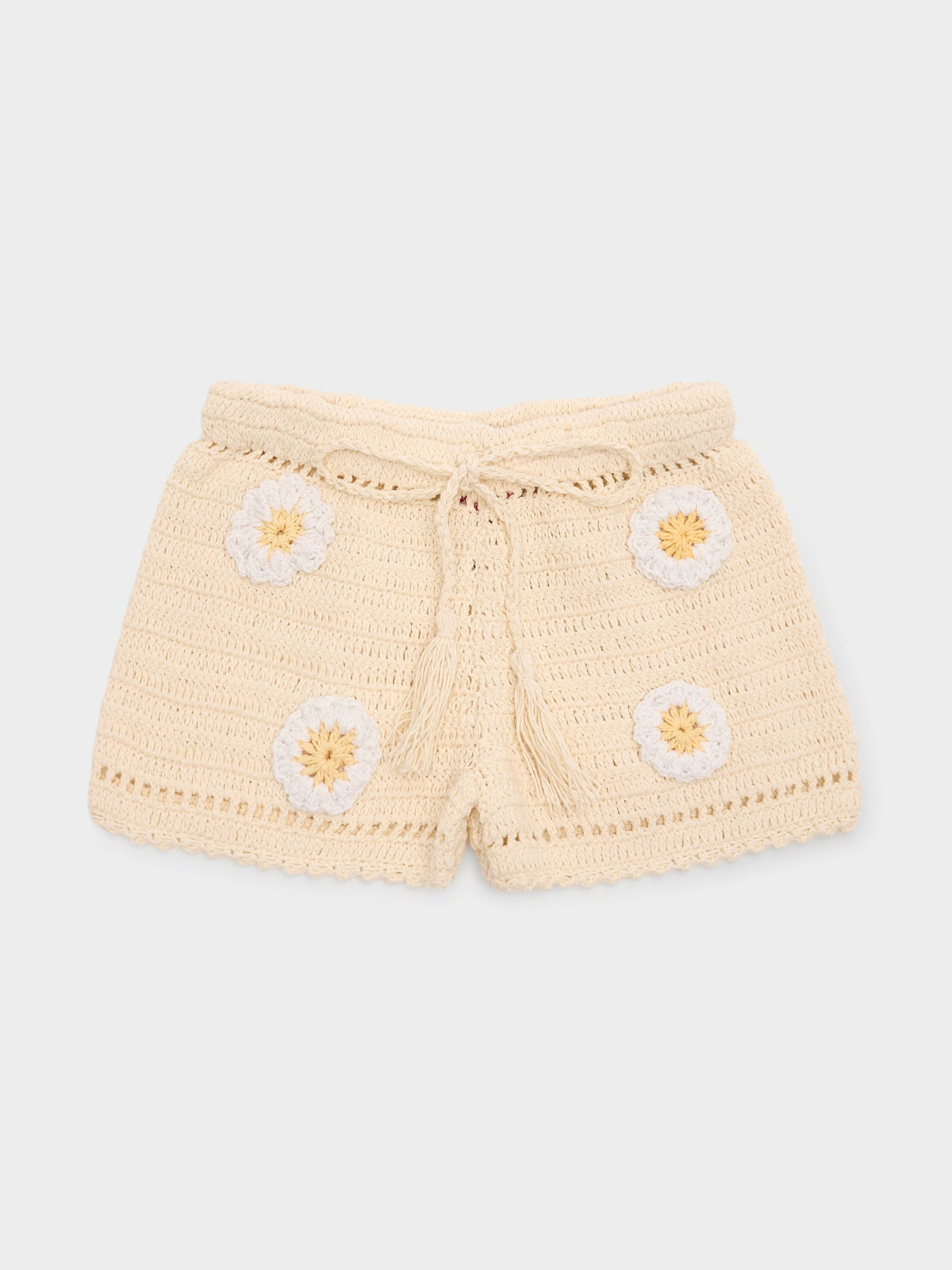 DAISY CROCHET SHORT - Colour: BUTTER CREAM